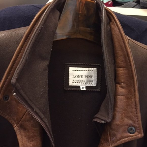 Lone Pine Men's leather jacket Size 42 - Picture 4 of 4